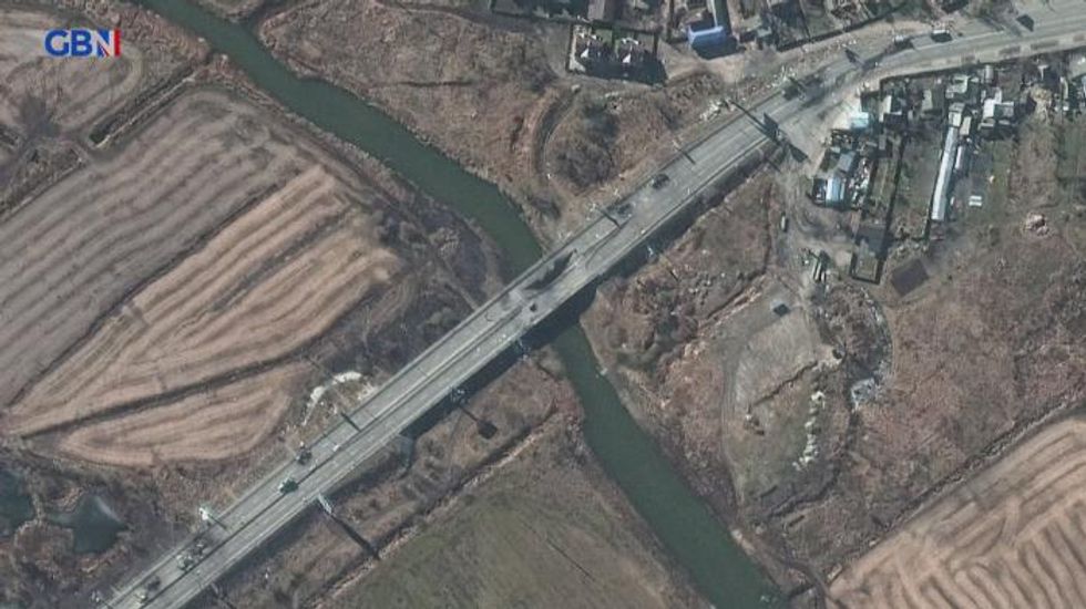 Satellite images show 40 mile long Russian convoy near Kyiv