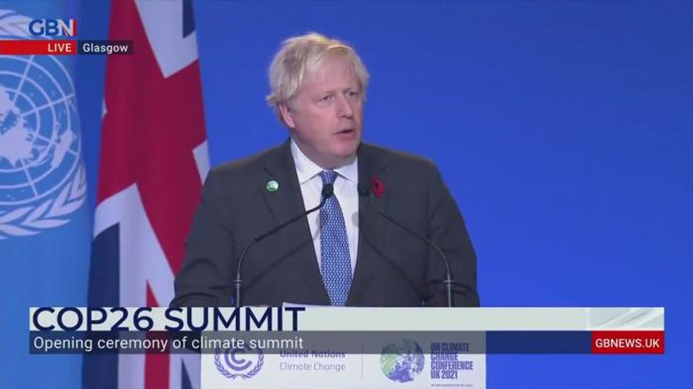 Boris Johnson warns that future generations will not forgive world leaders if Glasgow Cop26 summit fails