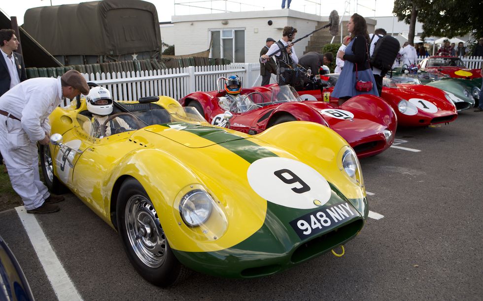 A 1958 Lister-Jaguar 'Knobbly' driven by Christopher Lunn