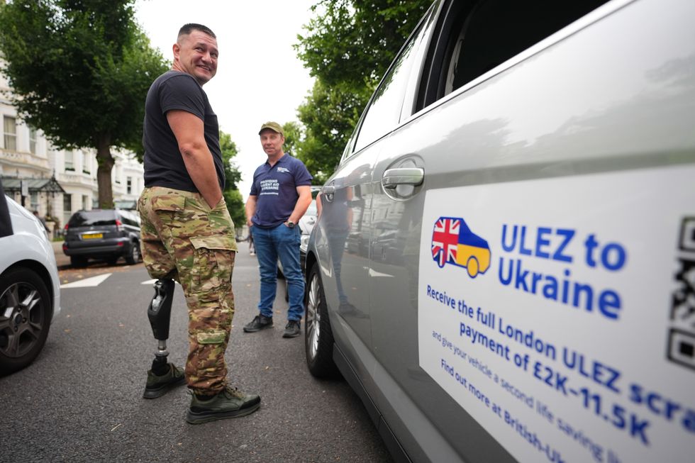 A British-Ukrainian Aid vehicle convoy