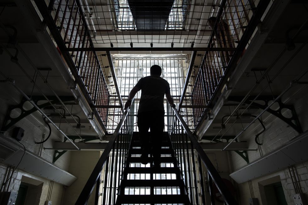 A general view inside the former Reading prison building