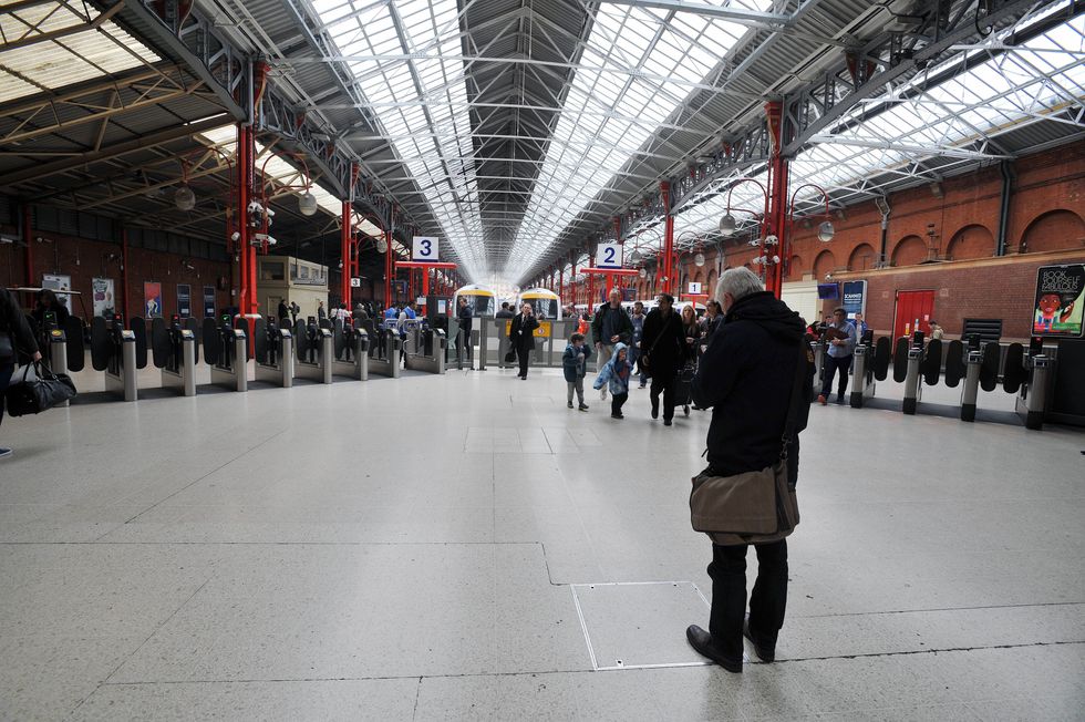 A general view of Marylebone Station, central London