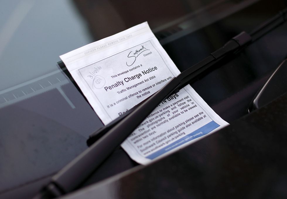 A generic image of a parking fine