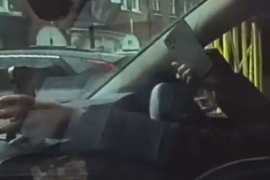 A Jeremy Vine video appeared to show a driver using two phones while driving