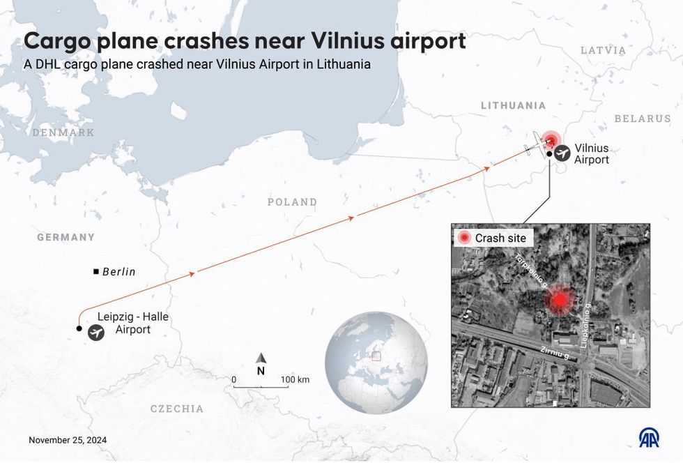 A map showing the crash locationu200b