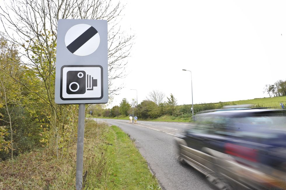 A national speed limit sign