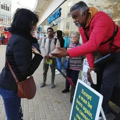 A pastor preaching in Bristol