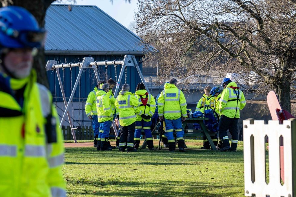 A police recovery operation near the River Dee and the Queen Elizabeth Bridge, in Aberdeen,