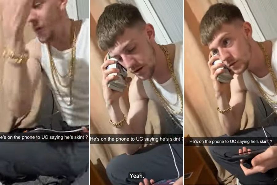 A series of screenshots showing Raven gloating about his drug money and jewellery