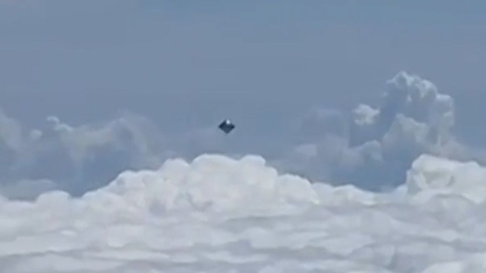 A silver object is spotted in the sky above Colombia