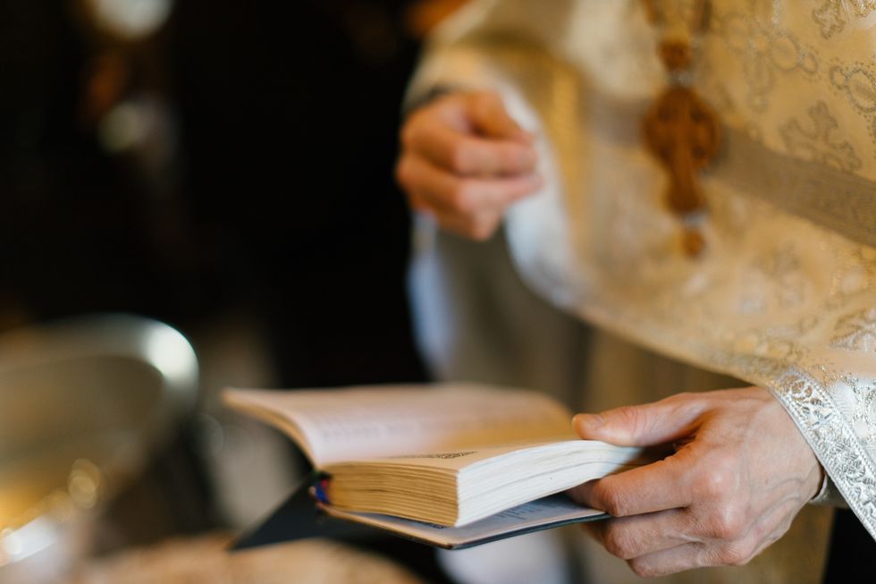 A stock image of a priest