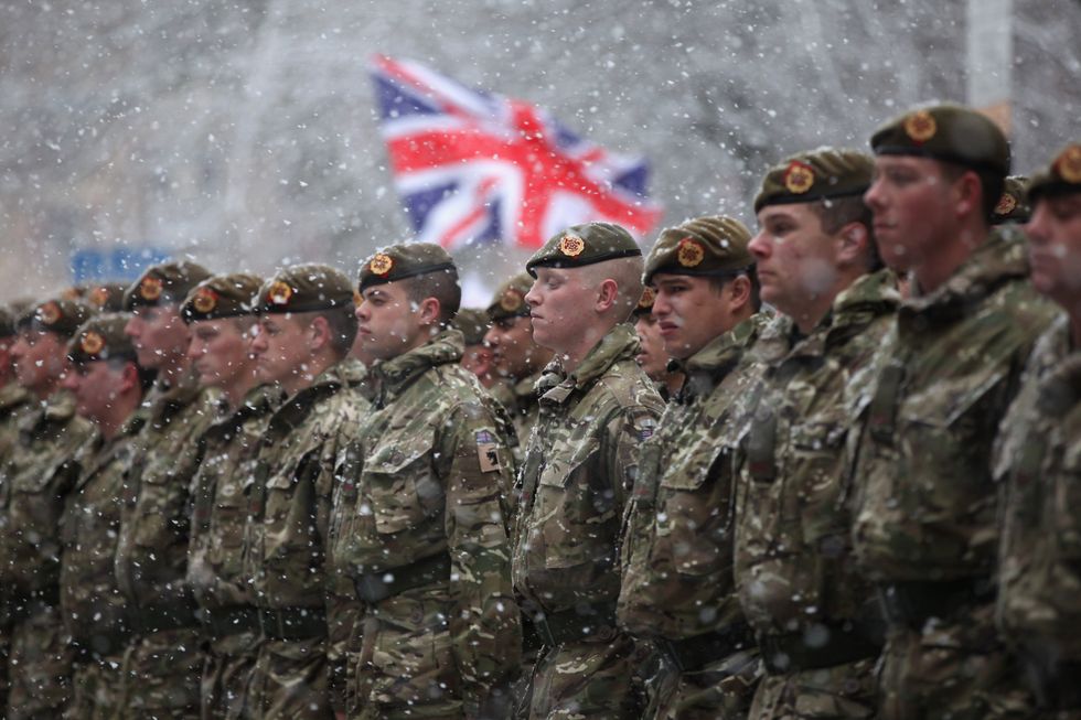 A stock image of members of the Armed Forces