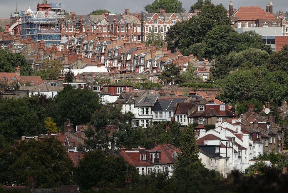 A view of houses in north London