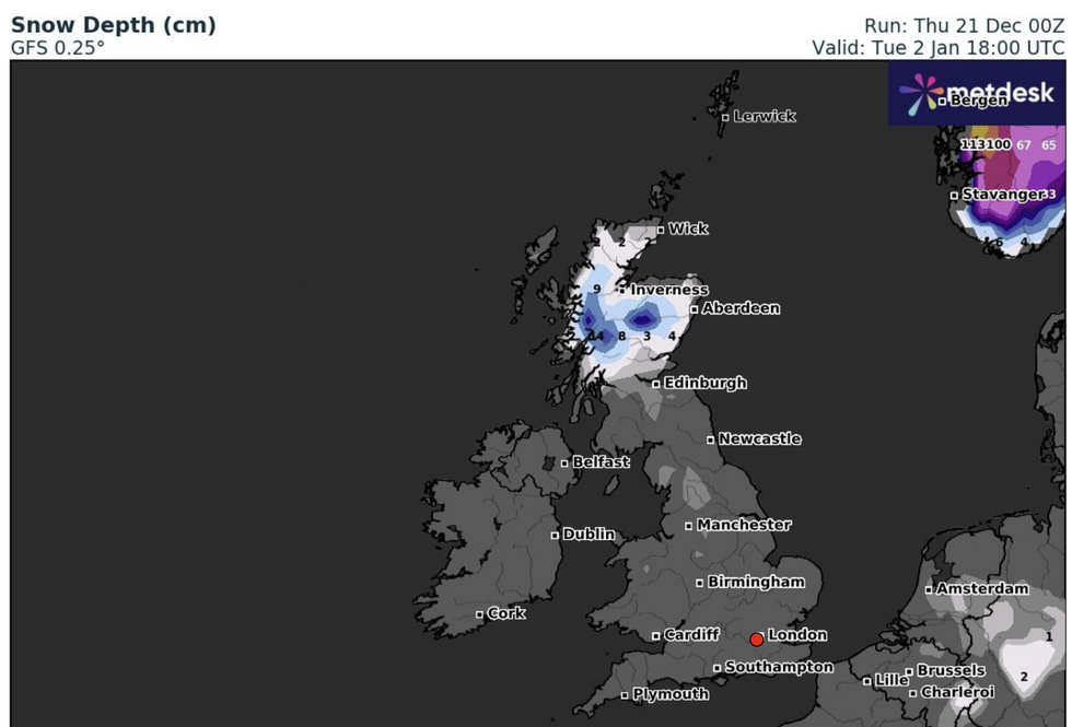 UK snow Met Office warns cold snap to bring ice as maps show 6C and