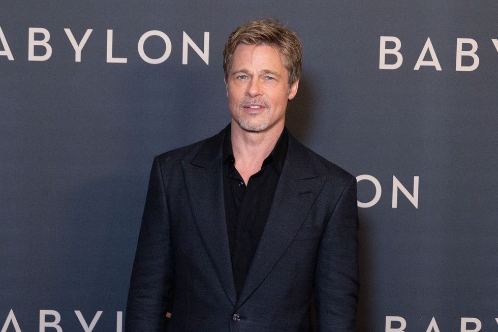 Actor Brad Pitt attends the Babylon Paris Premiere at Le Grand Rex