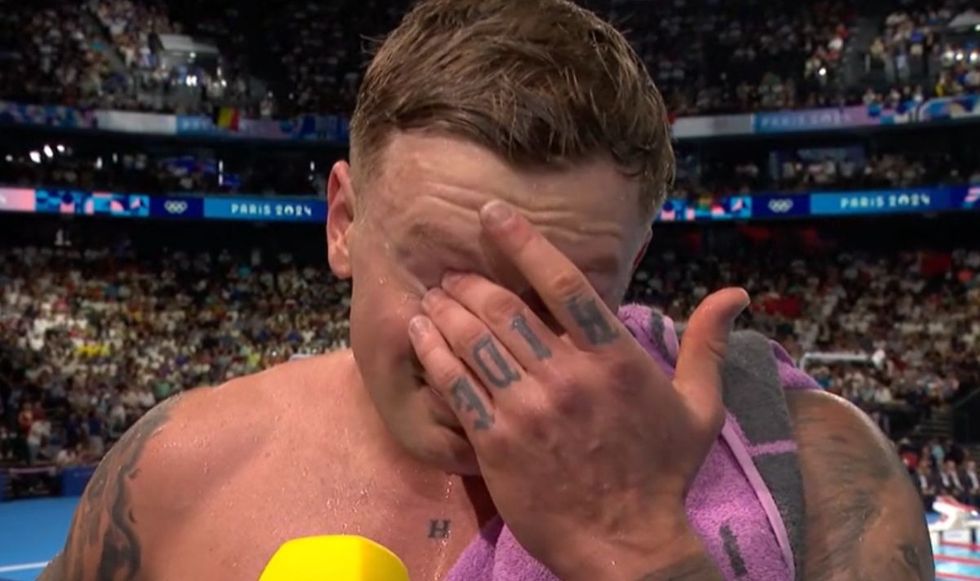 Adam Peaty was in tears on BBC