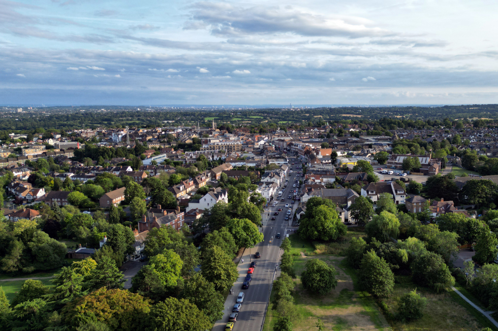 Aerial view of High Barnet