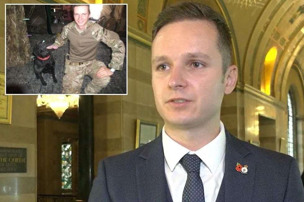 Afghanistan veteran Gary Greenwood, 31, was at the Poppy Appeal Launch in Leeds