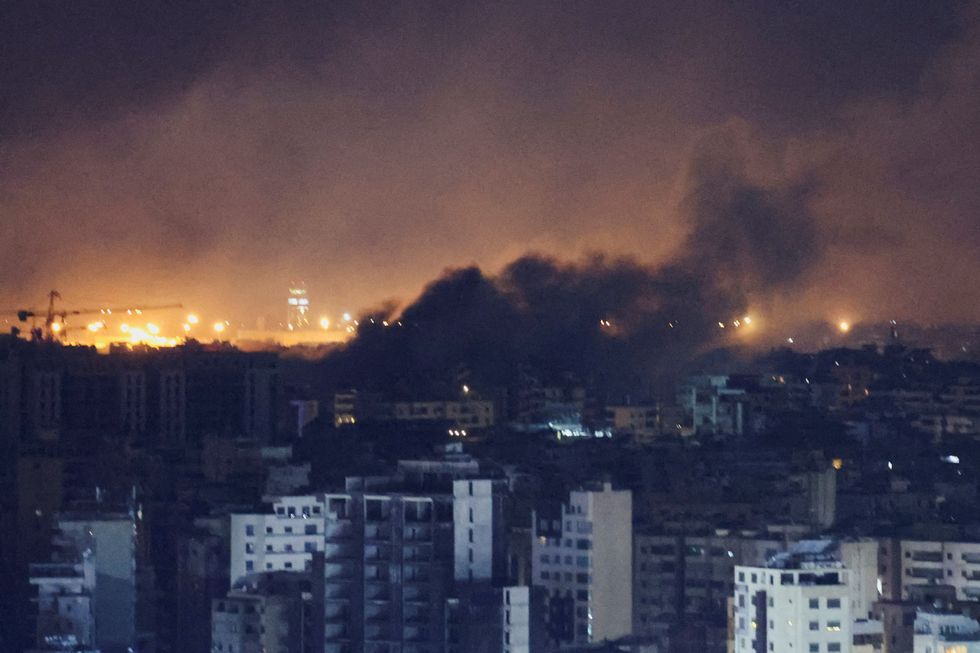 Aftermath of air strike in Beirut