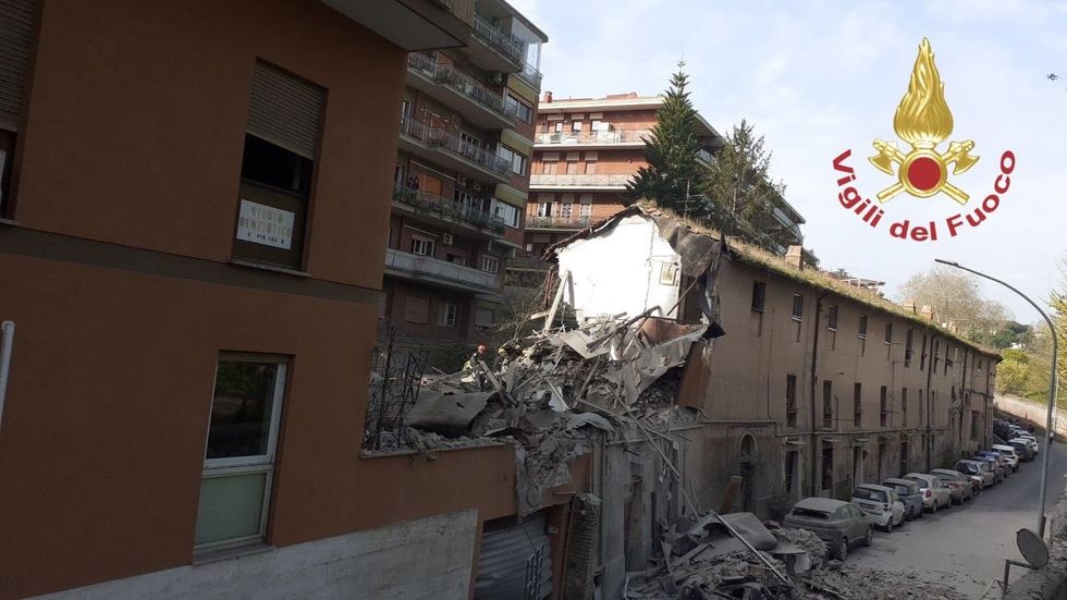 Aftermath of Rome explosion