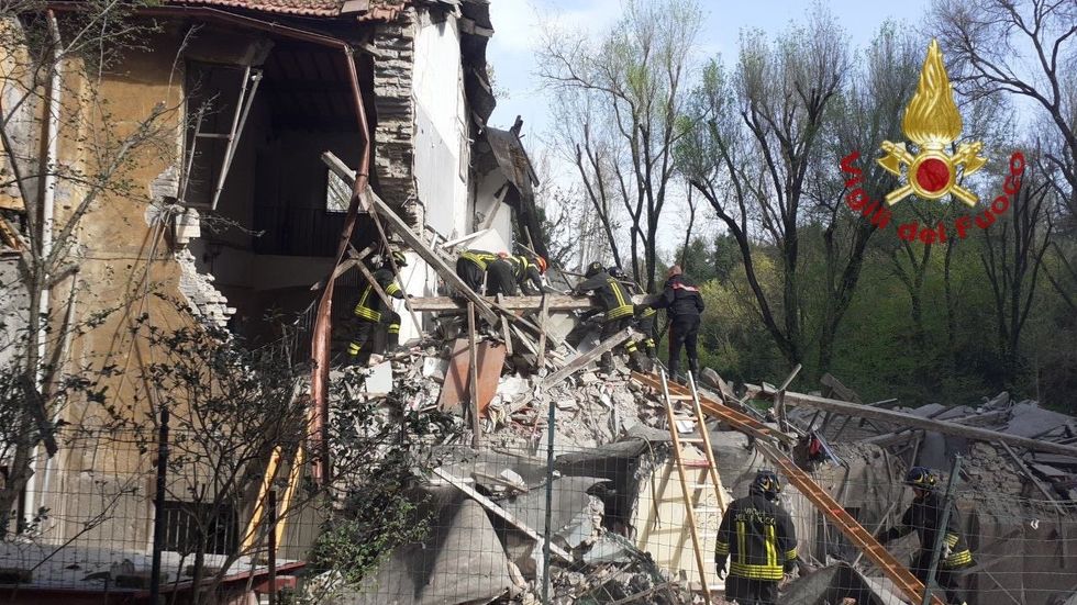 Aftermath of Rome explosion