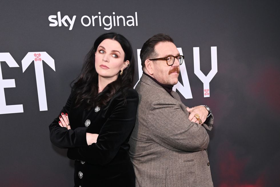 Aisling Bea and Nick Frost