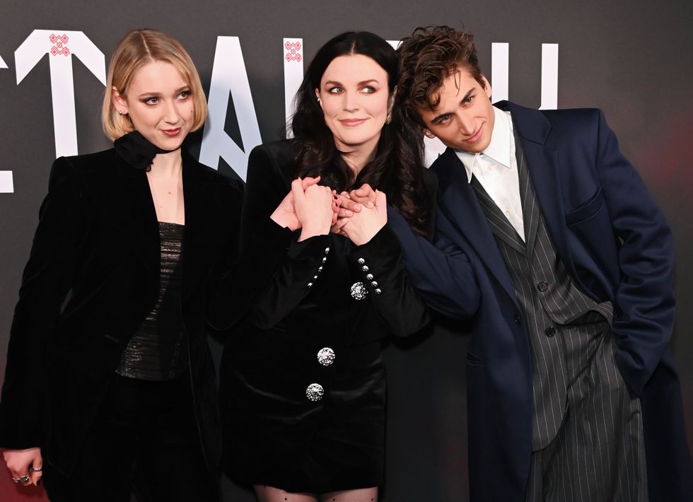 Aisling Bea, Maisie Ayres and Sebastian Croft