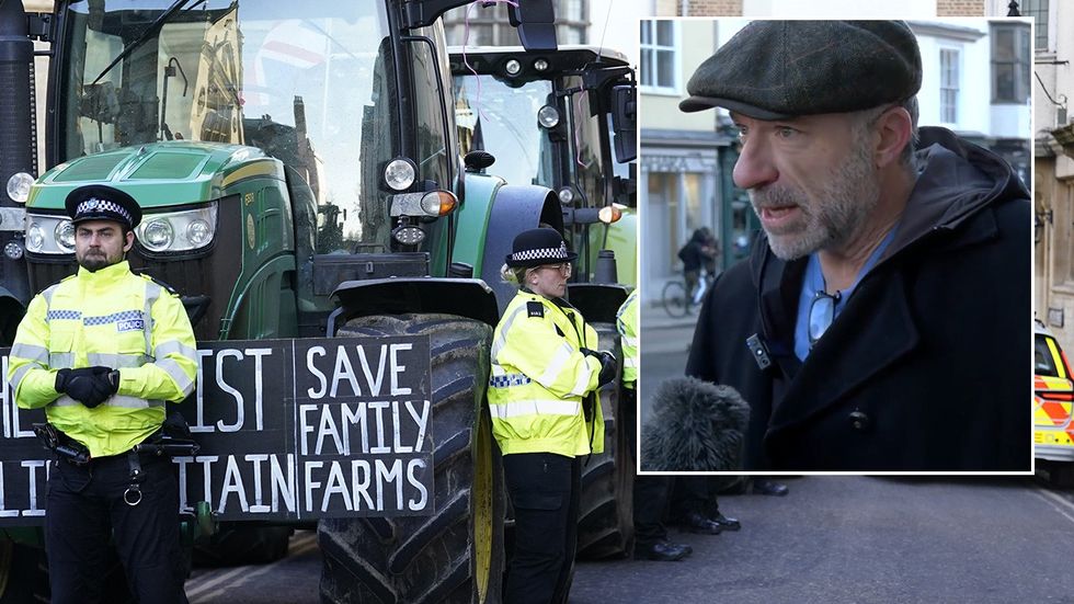 Alan Miller, farmer protest