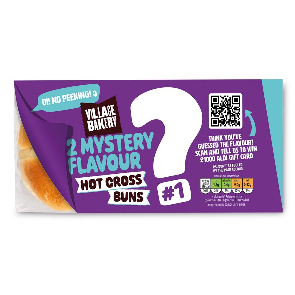 Aldi guess the flavour hot cross buns