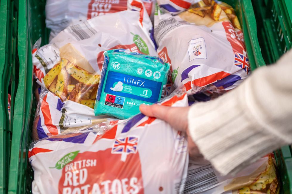 Aldi potatoes and sanitary pads