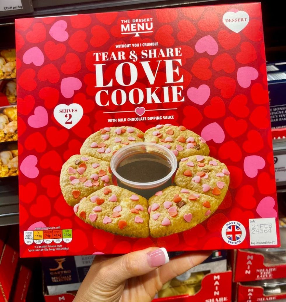 Aldi's Tear & Share Love Cookie