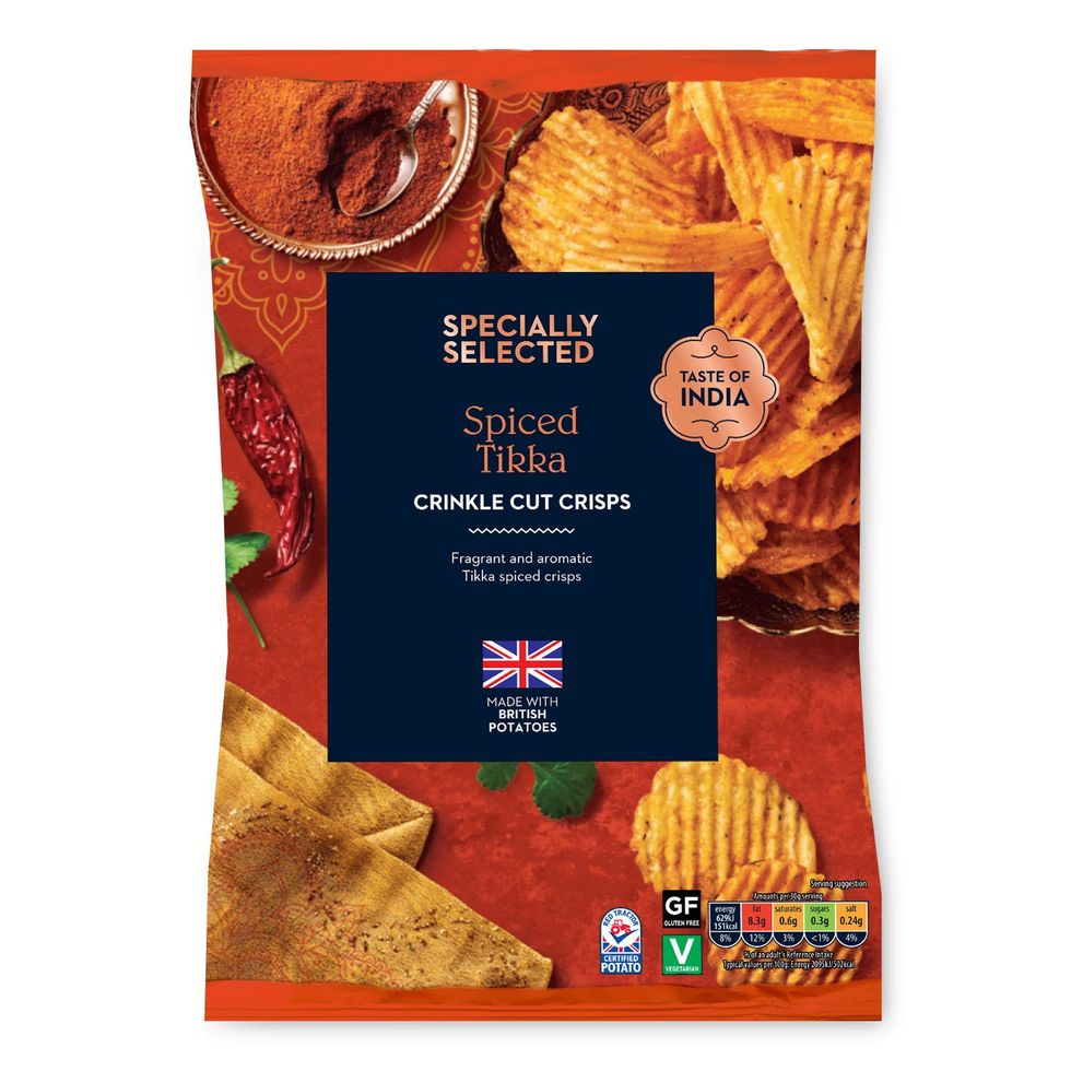 Aldi Specially Selected Spiced Tikka crisps