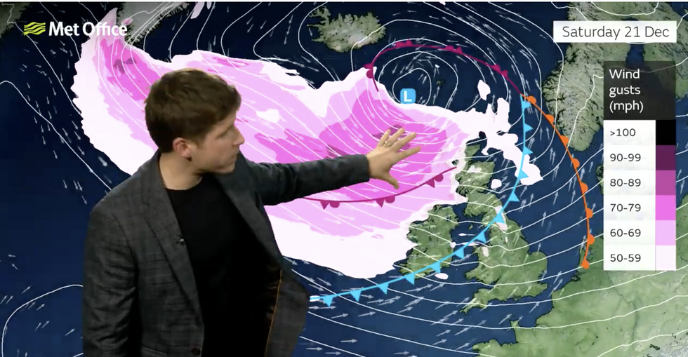 Alex Burkill warns of strong jet stream