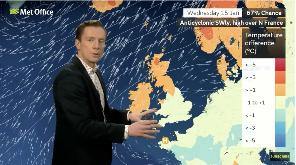 Alex Deakin describes higher than average temperatures