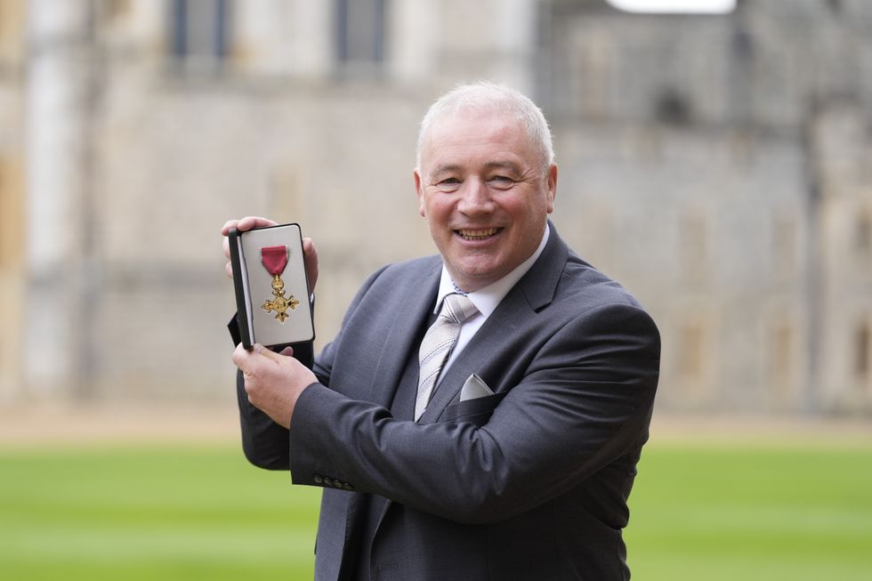 Ally McCoist received an OBE for services to football and broadcasting