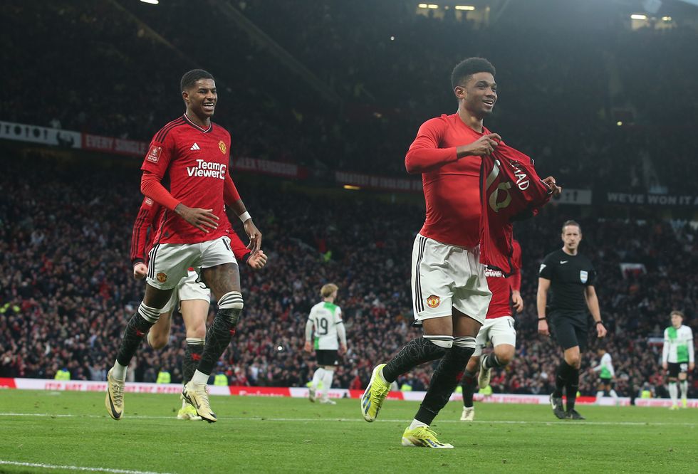 Man Utd Hero Amad Diallo Sent Off Seconds After Knocking Liverpool Out Of Fa Cup Quarter Final