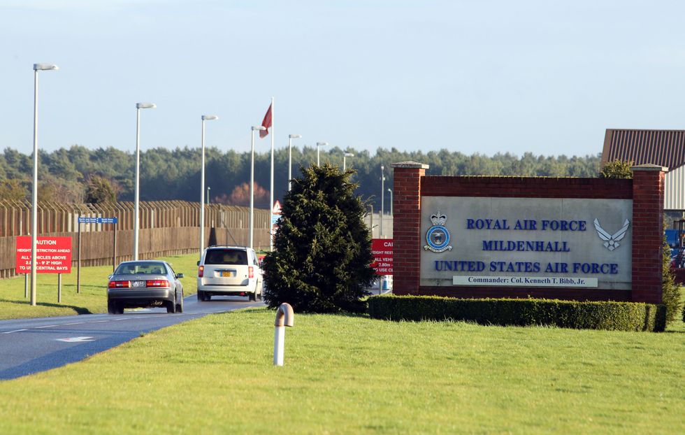 American Air Force Base RAF Mildenhall in Suffolk