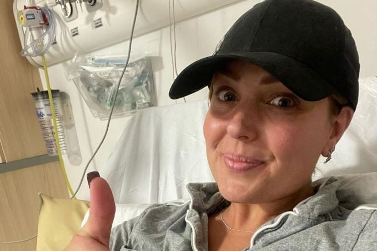 Amy Dowden in hospital 