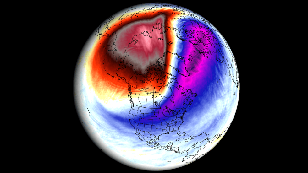 An image highlighting the impact of a Polar Vortex