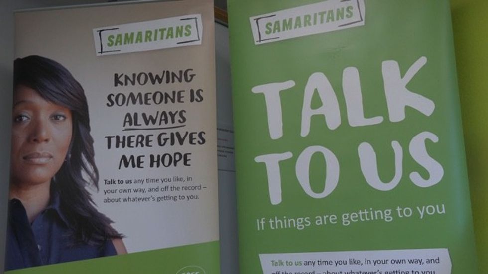 An image of a Samaritans leaflet