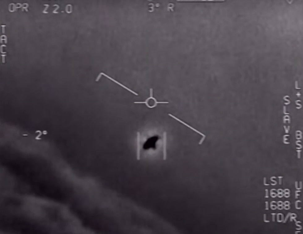 An image of a supposed UFO