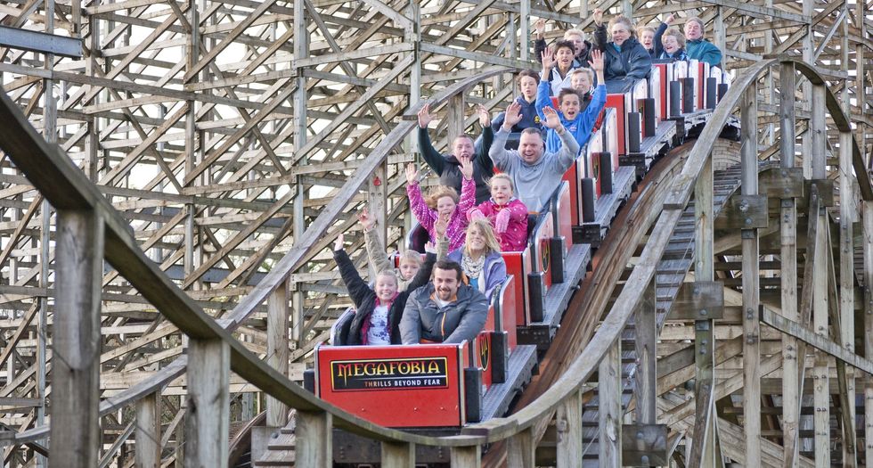 An image of visitors at Oakwood Theme Park