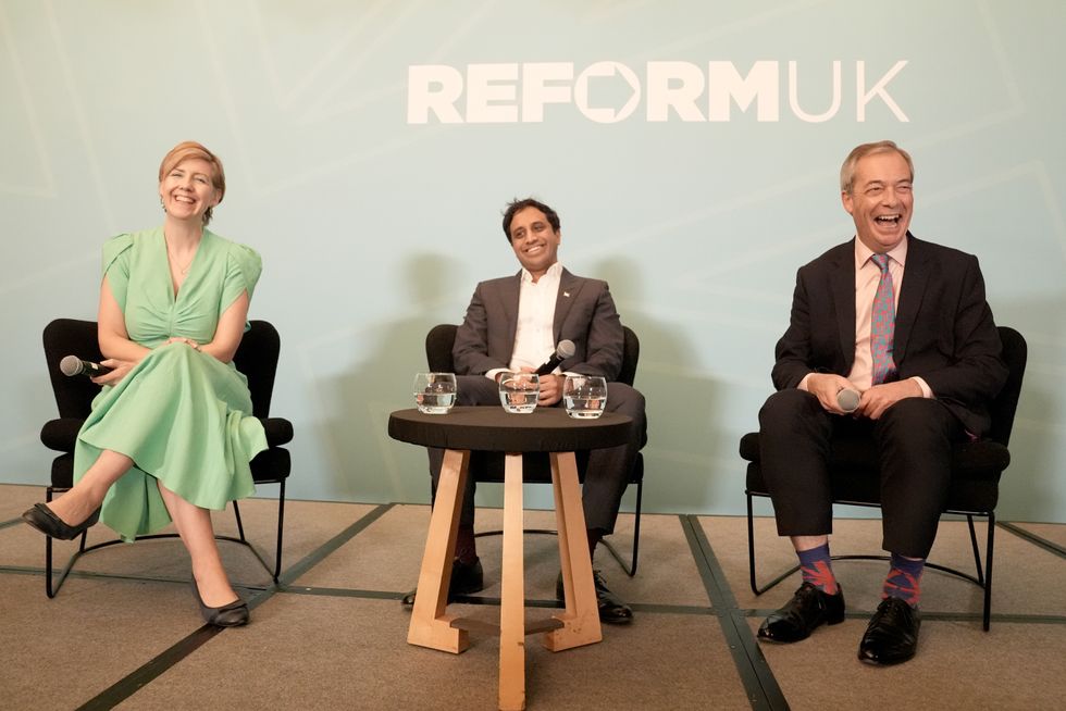 Andrea Jenkyns, Zia Yusuf, Nigel Farage