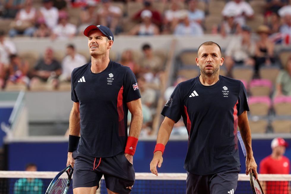 Andy Murray and Dan Evans were emotional at the end