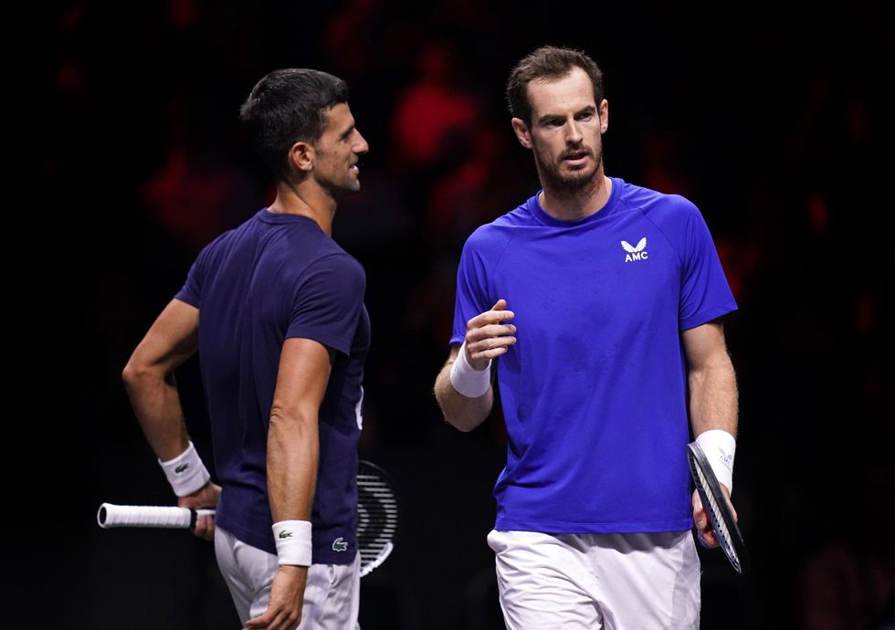 Andy Murray and Novak Djokovic have been putting in the work on the practice court