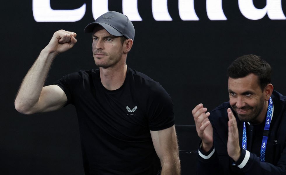 Andy Murray was very active in the stands