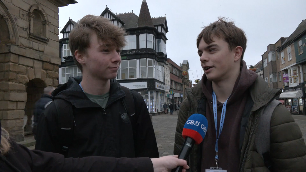 Anna RIley speaks to people in Yorkshire