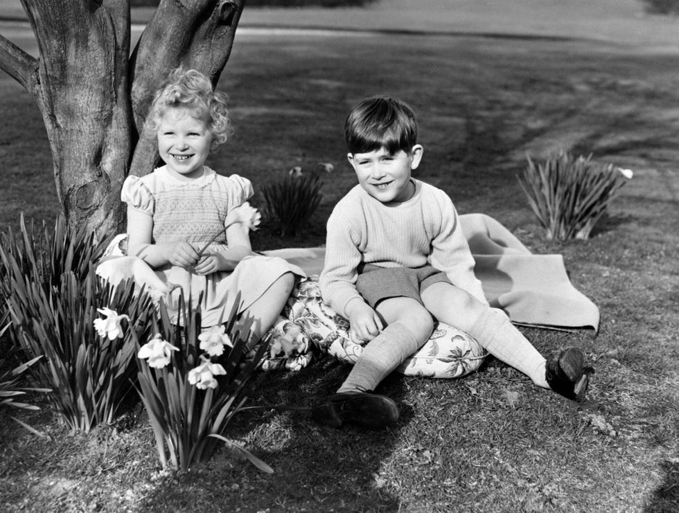 Anne and Charles at Royal Lodge