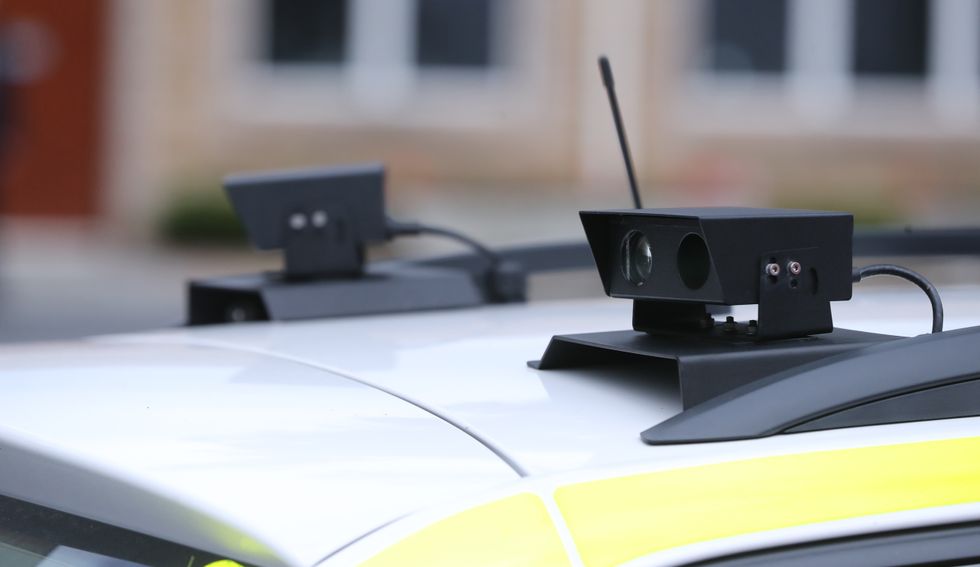 ANPR camera mounted on a police car