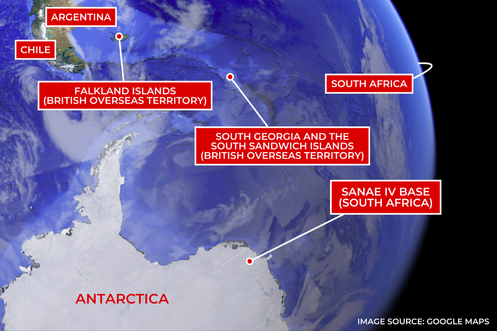 Antarctica map